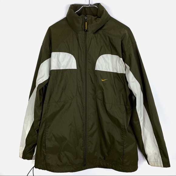 Nike Other - Nike Men Olive Green Full Zip Windbreaker Size XL